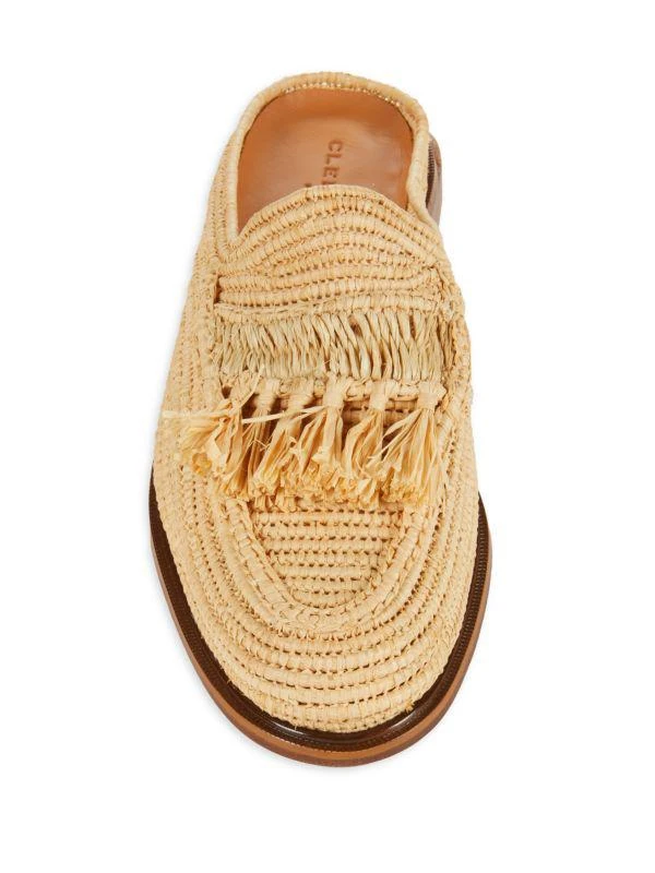 Clergerie Jil Tassel Raffia Mules 5