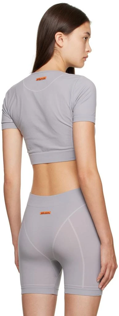 Heron Preston Gray Cropped Sport Top 3