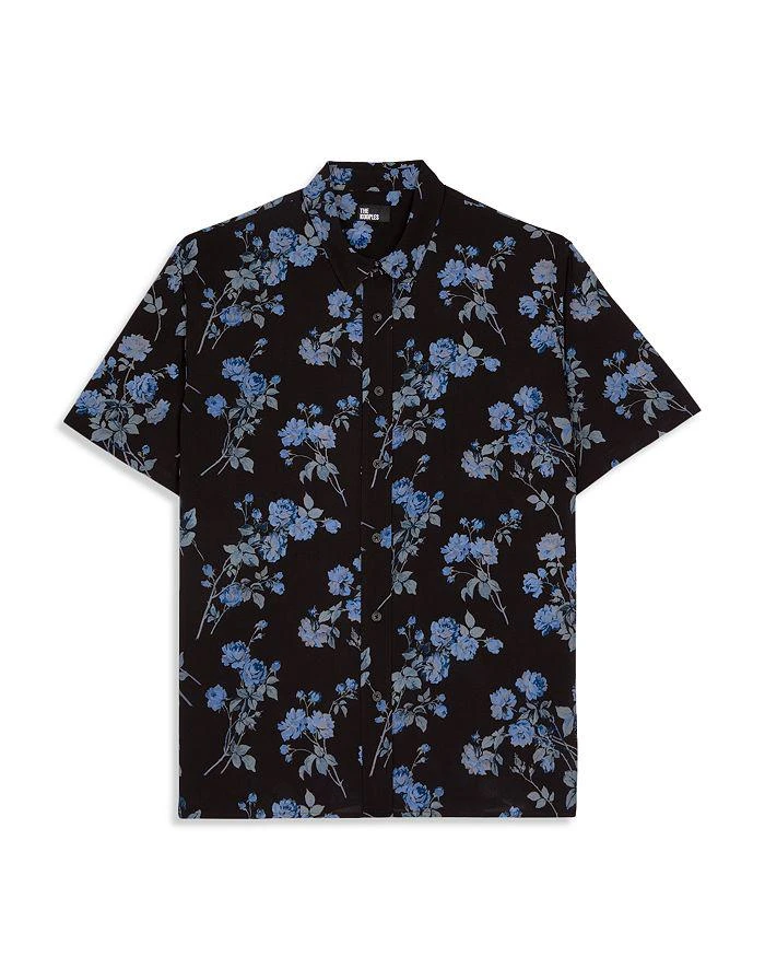 The Kooples Regular Fit Floral Print Short Sleeve Shirt 6