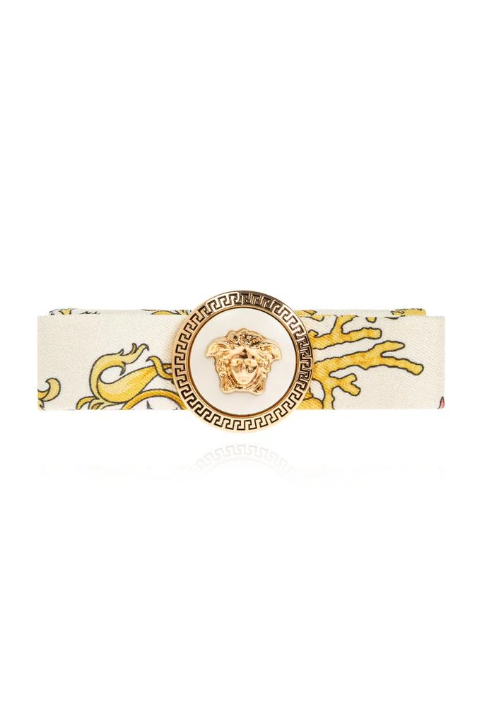 Versace logo lettering hair clip Versace “VERSACE” Gold Hair Clip – Authentic Designer Hair  main image 2