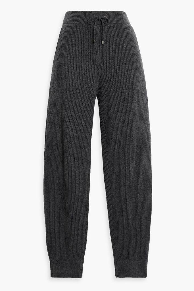 Brunello Cucinelli Ribbed cashmere track pants