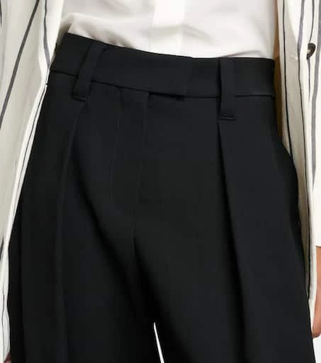 Brunello Cucinelli High-rise gabardine wide-leg pants 4