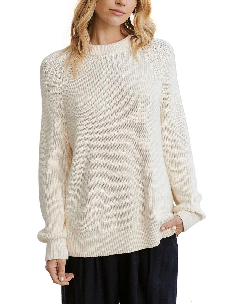 Jenni Kayne Oversized Cotton Fisherman Sweater 1