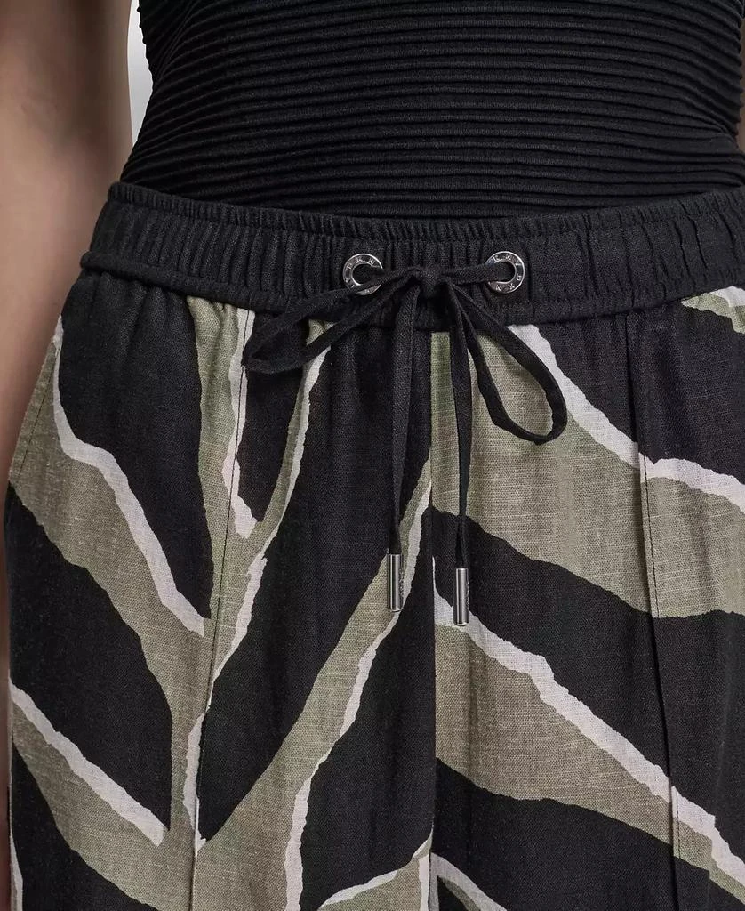 DKNY Women
s Printed Drawstring Ankle-Length Pants 4