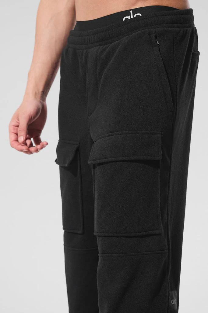 Alo Polar Fleece Ridge Cargo Pants - Black 5