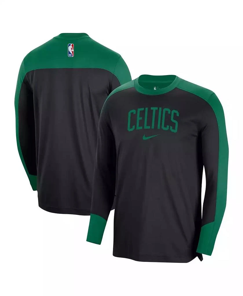 NIKE Men's Black Boston Celtics 2024/25 Authentic Pre-Game Legend Long Sleeve Shooting Shirt 1