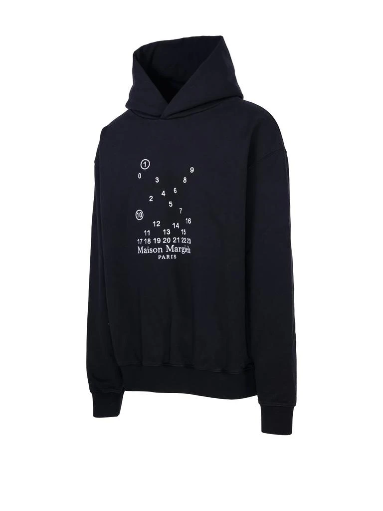 MAISON MARGIELA Maison Margiela Logo-Printed Long-Sleeved Hoodie 3