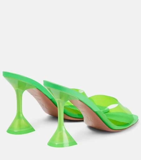 Amina Muaddi Lupita PVC mules 3