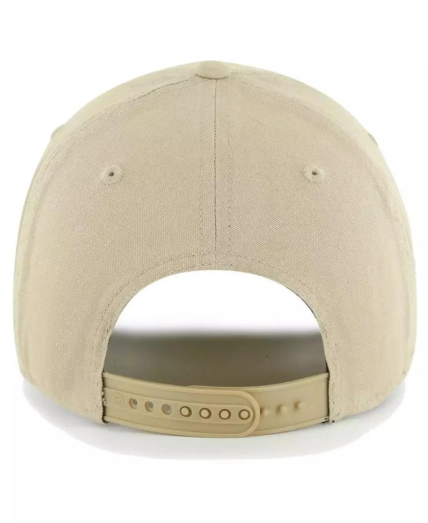 47 Brand Men's Khaki, Charcoal Las Vegas Raiders Ashford Clean Up Adjustable Hat 2
