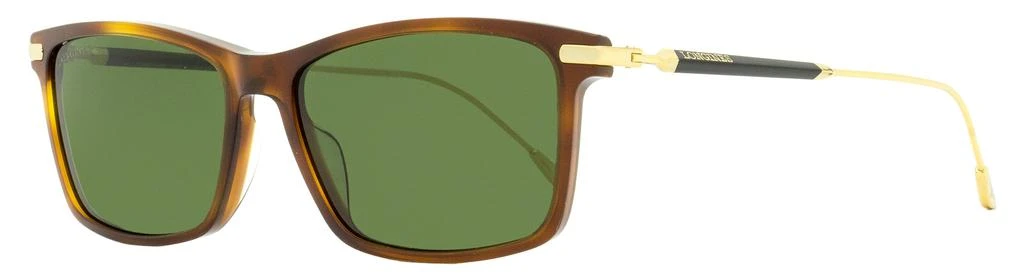 Longines Longines Men's Rectangular Sunglasses LG0023 52N Havana/Gold 58mm 1