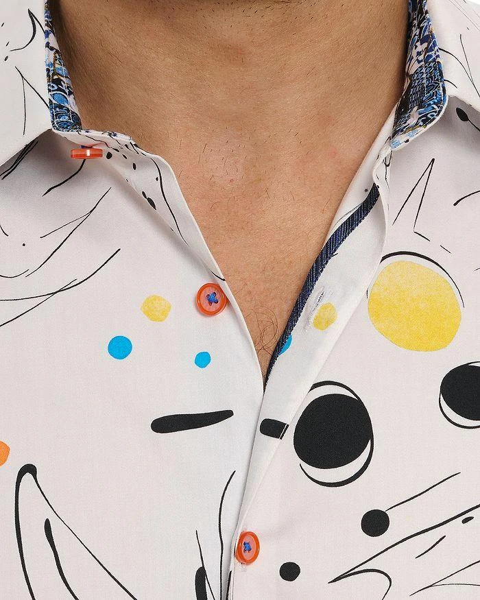 Robert Graham El Estio Cotton Stretch Printed Classic Fit Button Down Shirt 5