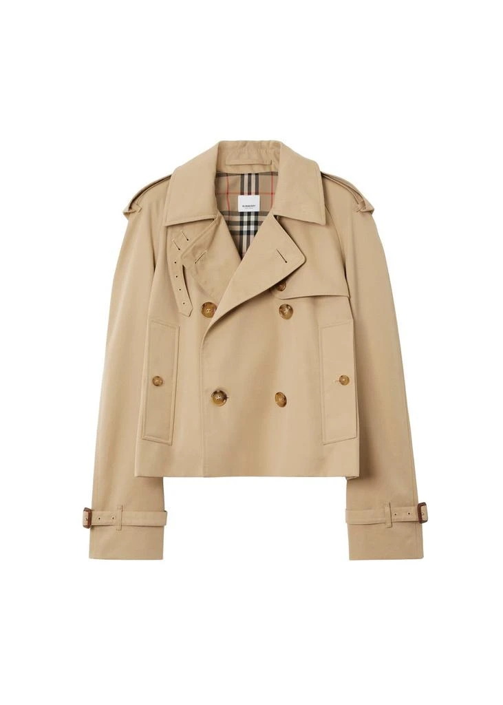 Burberry Cropped gabardine trench jacket 8