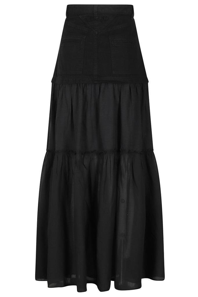 PINKO Kenny Cotton Voile Maxi Skirt
