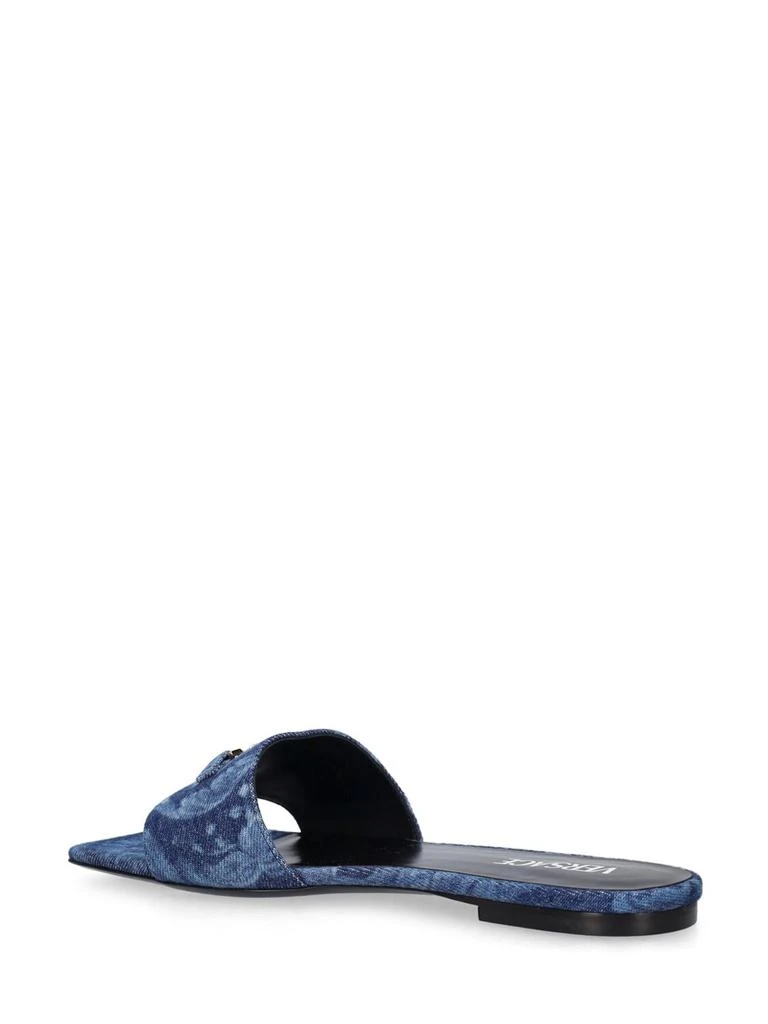 Versace Denim Mule Flats 3