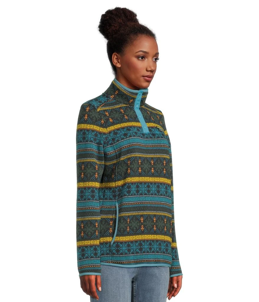 L.L.BEAN Sweater Fleece Pullover Print 2