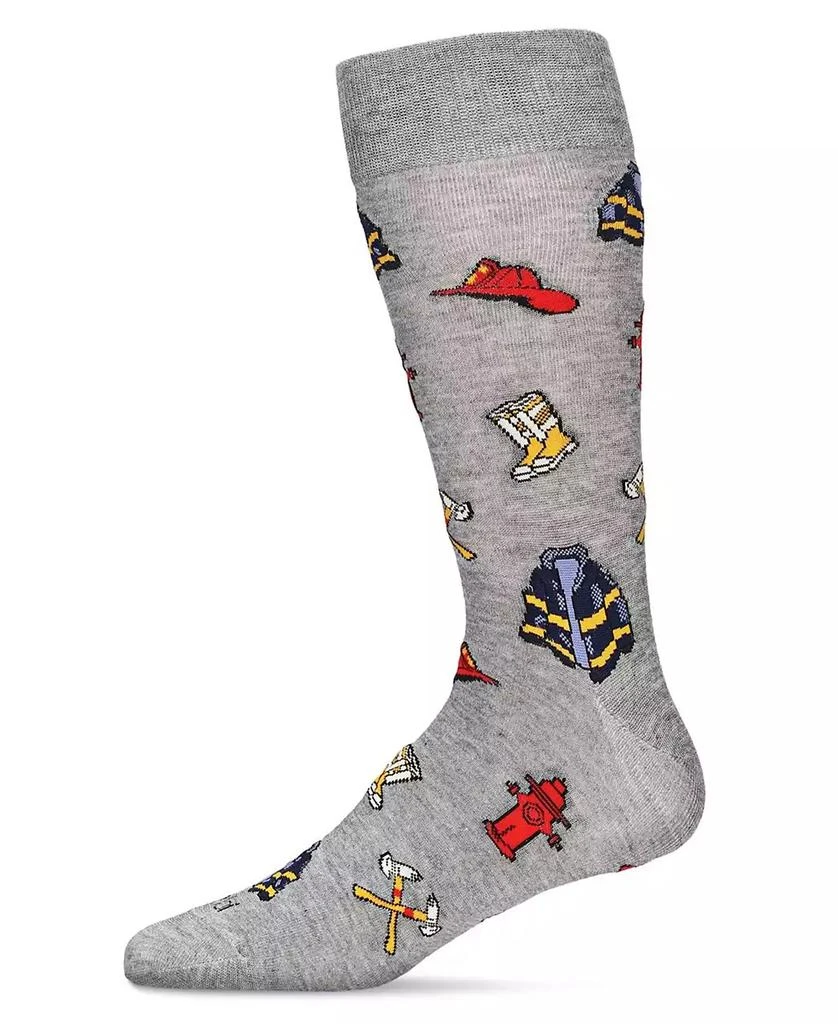 Memoi Men's Occupation Novelty Crew Socks 3