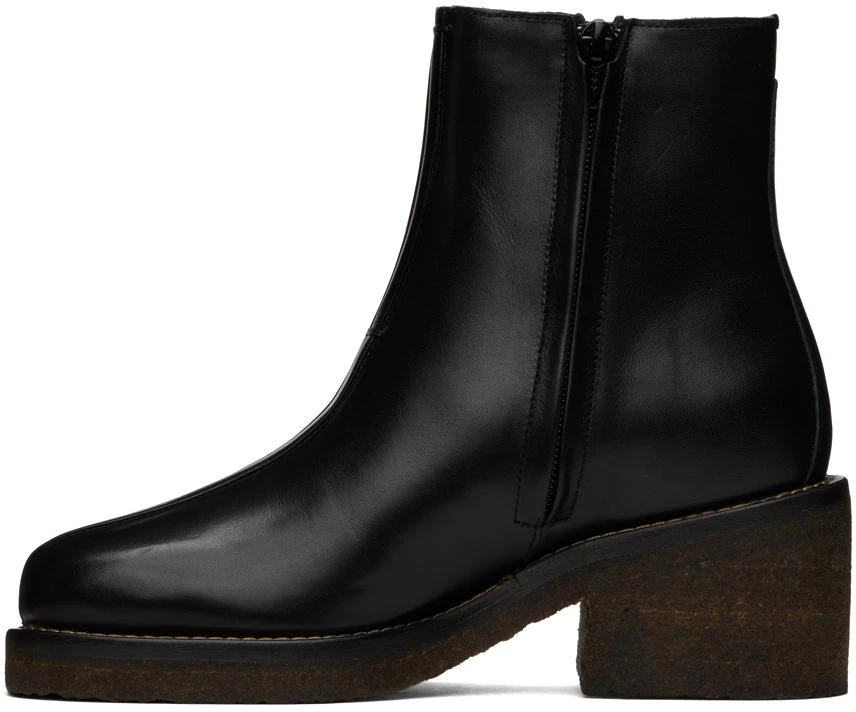 Lemaire Black Piped Ankle Boots 3