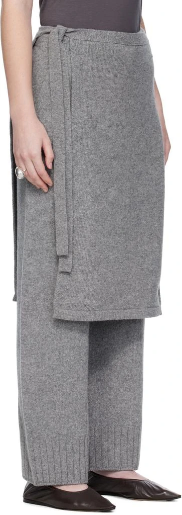 UMARMUNG Gray Wholegarment Wrap Skirt Lounge Pants 2