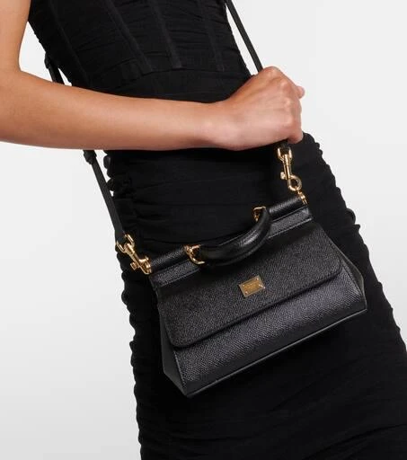 Dolce & Gabbana Sicily Mini leather crossbody bag 6