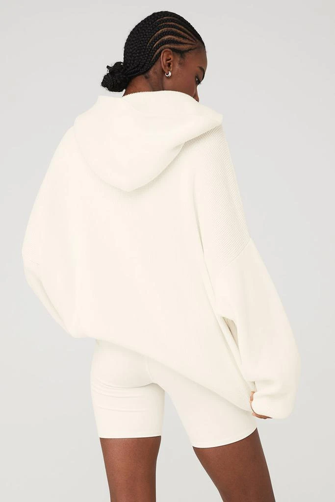 Alo Yoga Scholar Hooded Sweater - Ivory 3