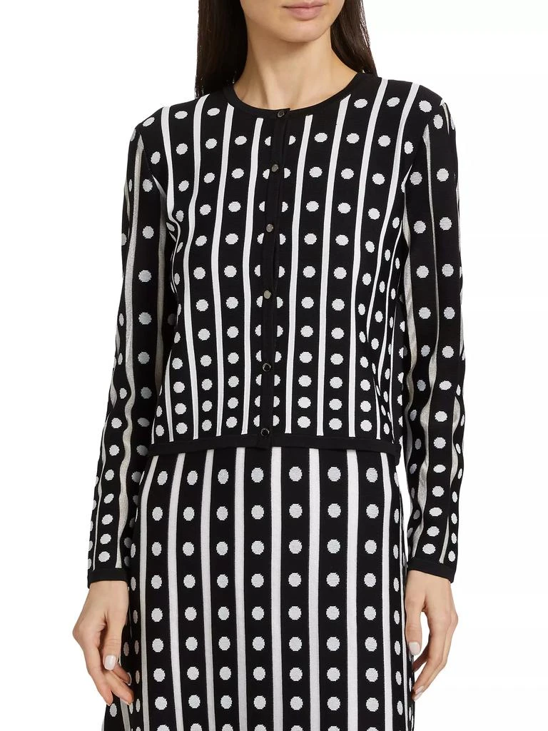 Tahari The Ari Polka Dot Cardigan 3