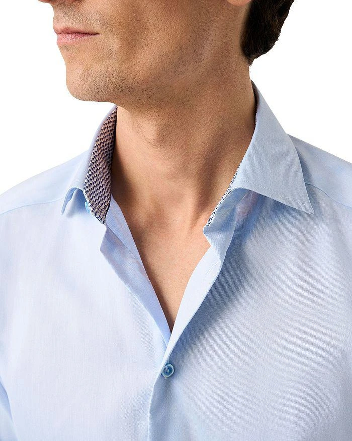 Eton Slim Fit Solid Shirt w Geometric Detail 3