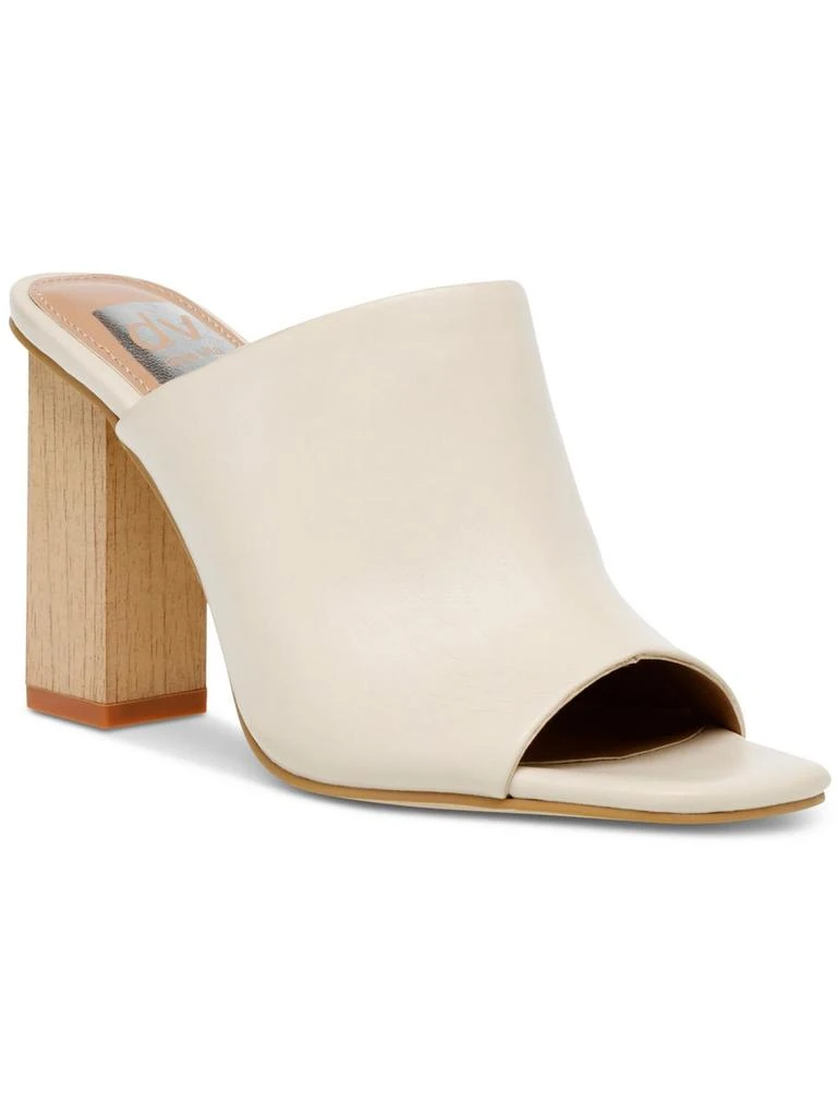 Dolce Vita Womens Faux Leather Square Toe Mule Sandals 1