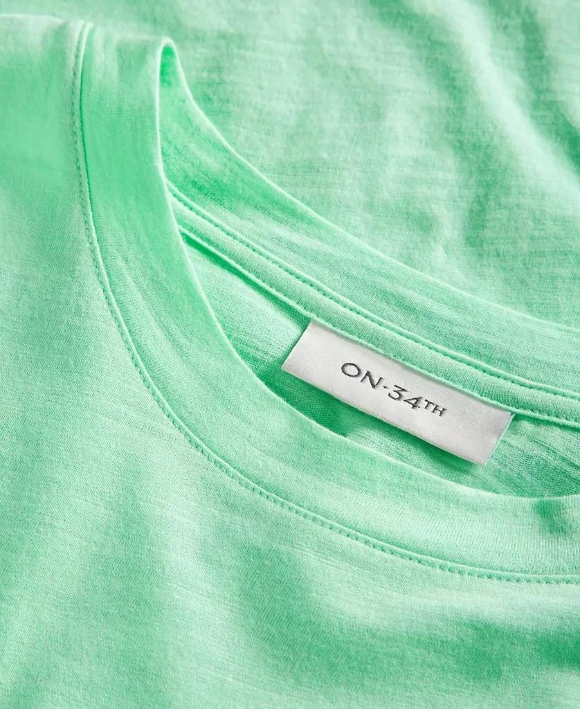 On 34th Women's Gathered-Sleeve Crewneck T-Shirt, Created for Macy's 6