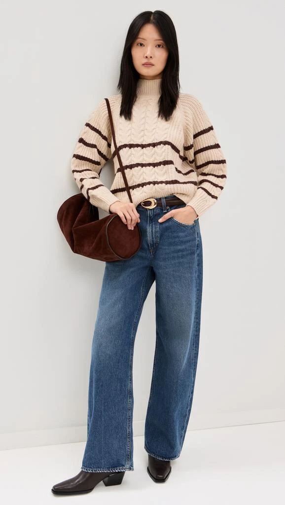 Moon River Striped Knit Pullover Sweater 4