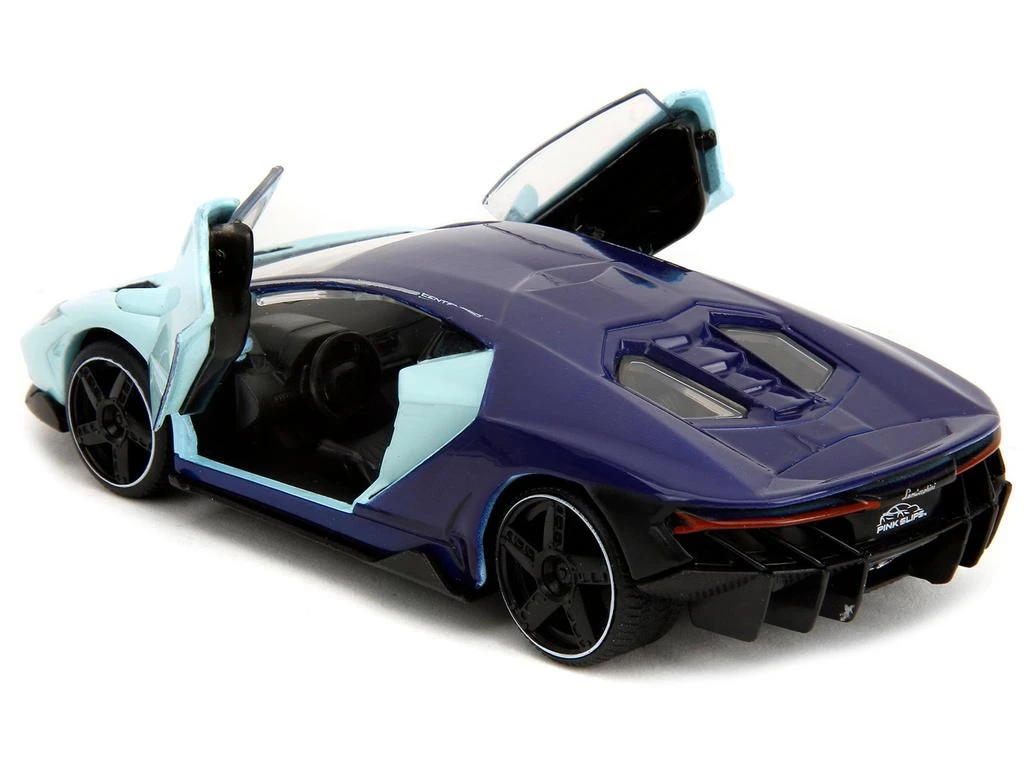 Diecast Model Jada Lamborghini Centenario Light Blue and Purple "Pink Slips" Series 1/32 Diecast Model Car by Jada 2