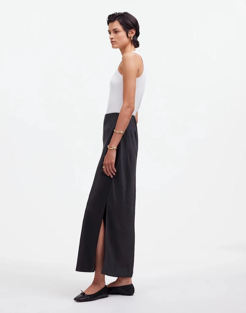 Madewell Satin Maxi Slip Skirt 3