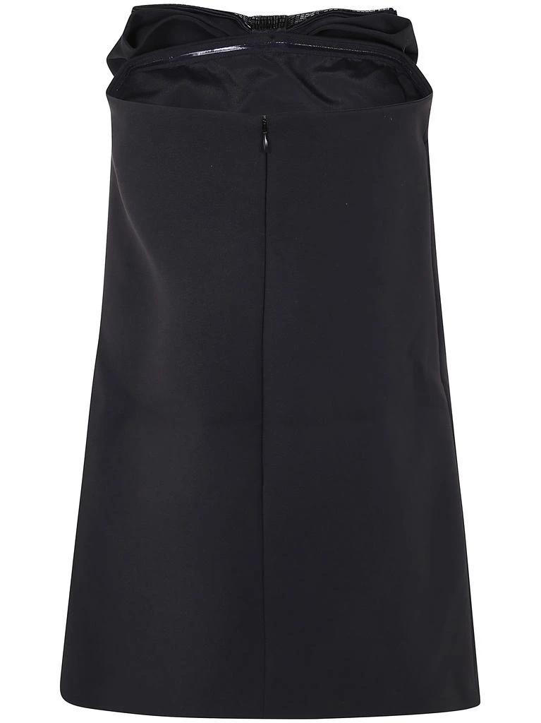 Self Portrait BLACK CREPE BANDEAU MINI DRESS 2