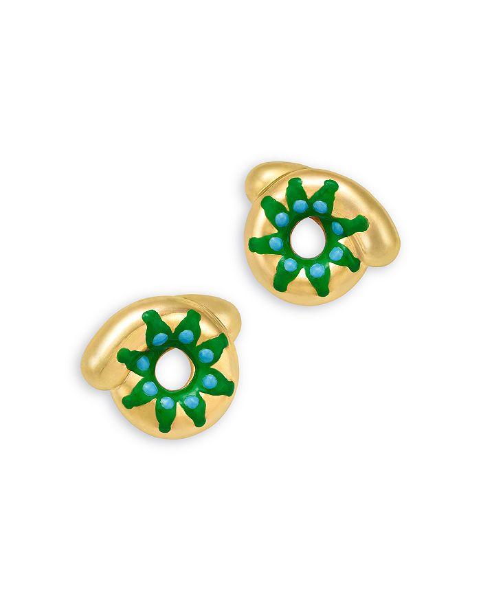 Bea Bongiasca Stud Earrings in 9K Yellow Gold