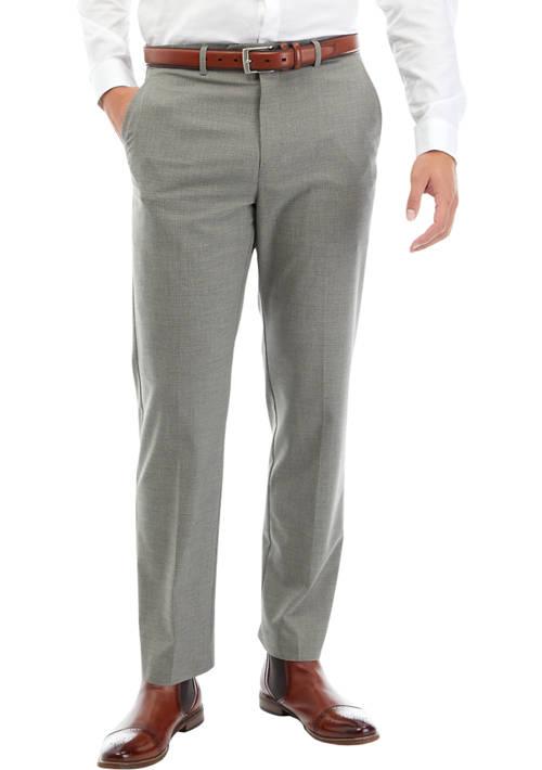 CHAPS Gray Checkered Slim Pants