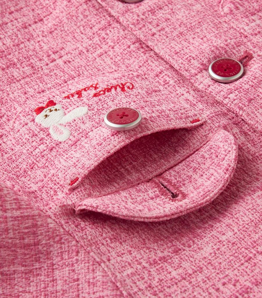 Miki House Tweed Embroidered Chieco Cardigan (2-7 Years) 5