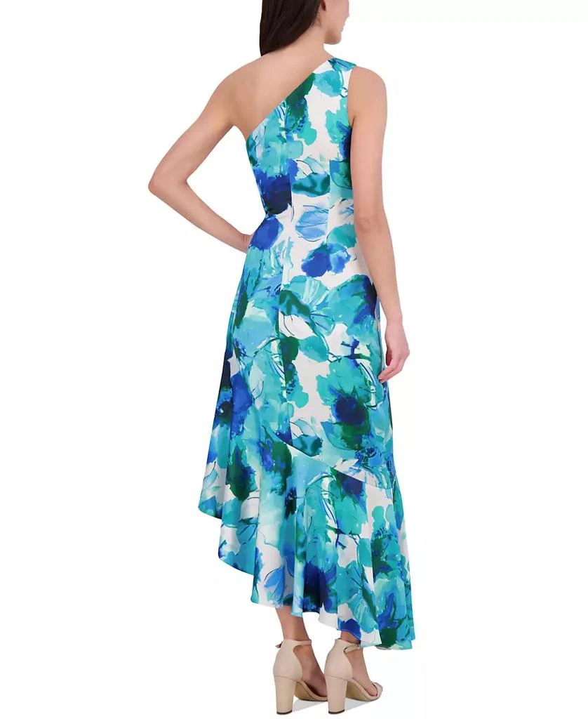 Eliza J Women's One-Shoulder Satin Asymmetric Dress 3