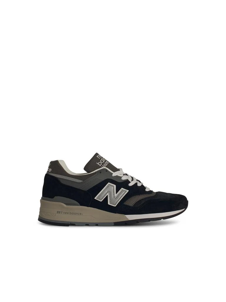 New Balance 997 Black Suede Blend Sneakers 1