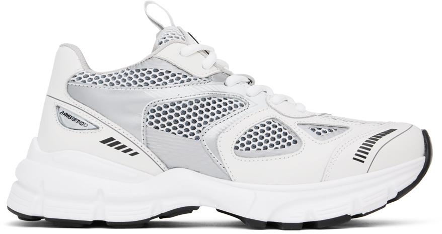 Axel Arigato White & Silver Marathon Runner Sneakers