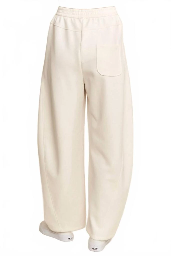J.NNA Crochet Barrel Sweatpants In Cream 2