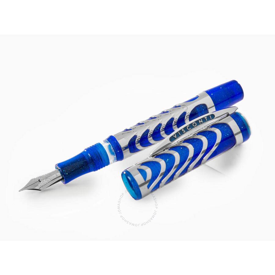 Visconti Skeleton Blue Limited Edition Fountain Pen KP43-02-FPAM