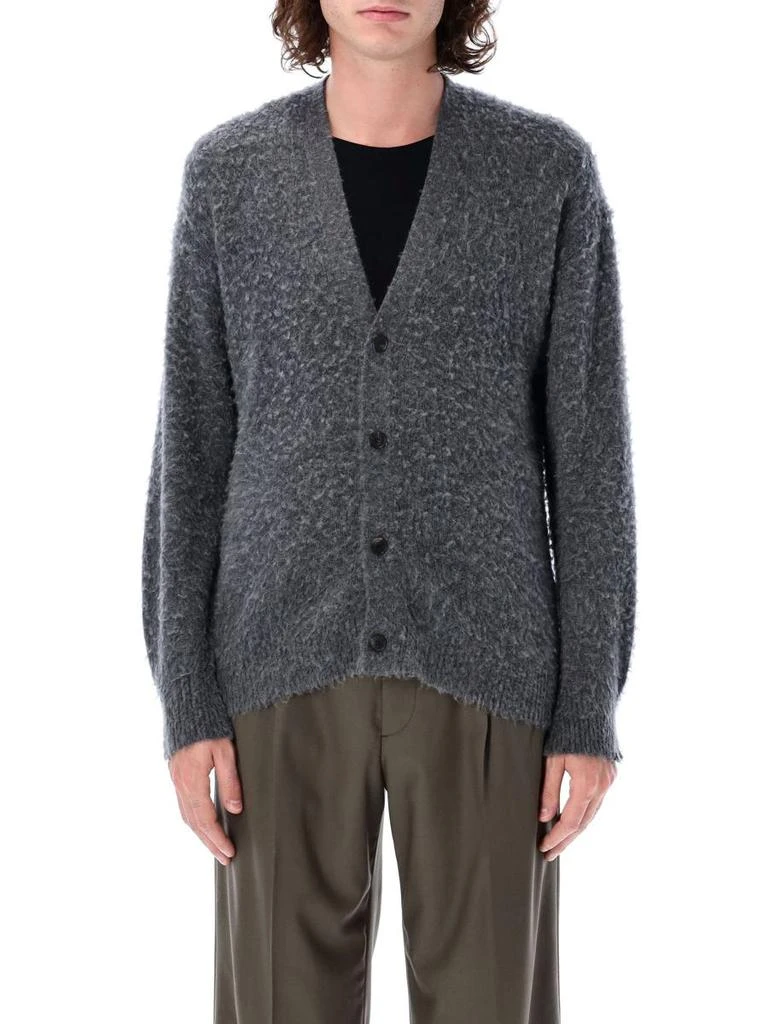 Auralee Auralee Brushed Wool Cashmere Silk Knit Cardigan 