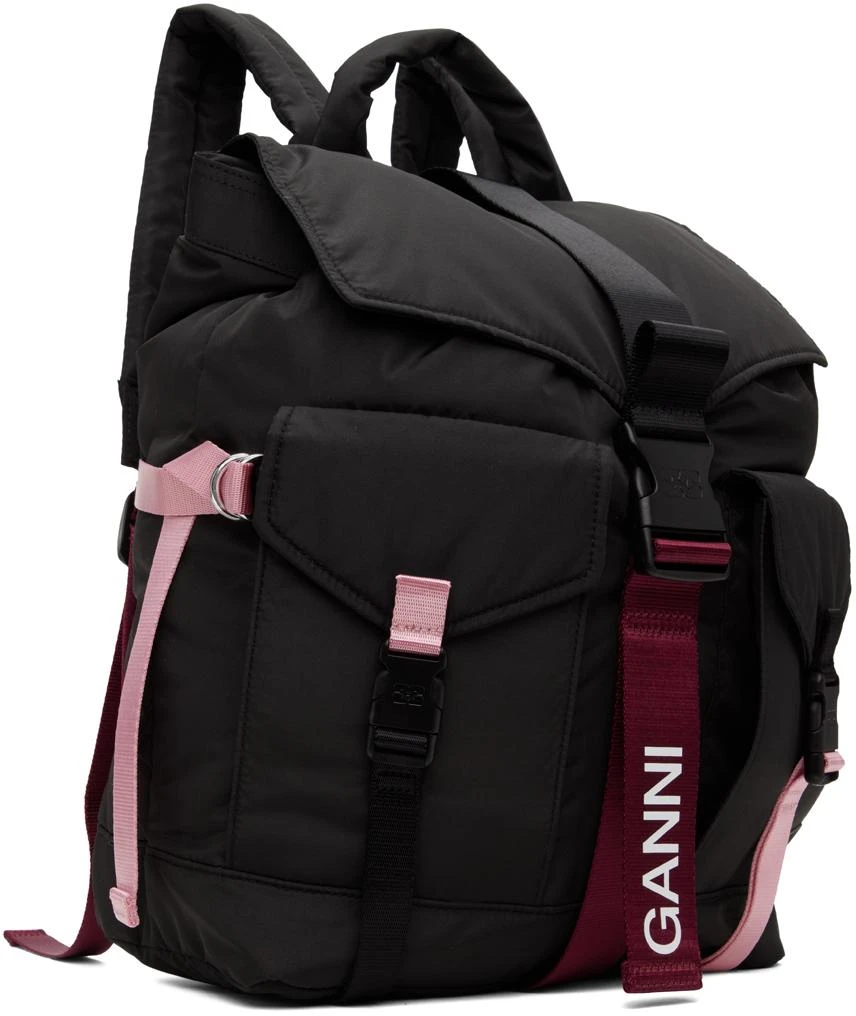 Ganni Black Tech Backpack 2
