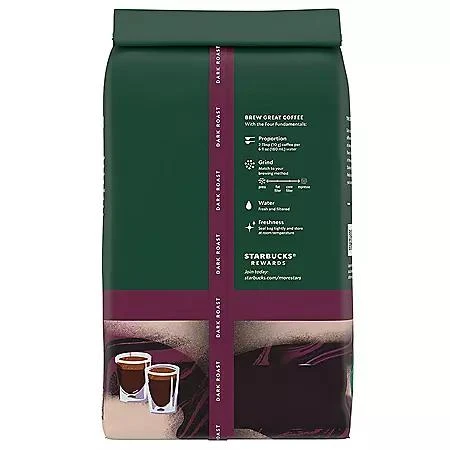 Starbucks Starbucks Whole Bean Coffee, Espresso Roast Dark, 40 oz. 6