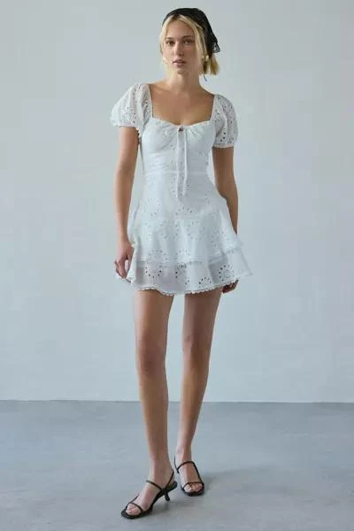 Kiss The Sky Kiss The Sky Xena Eyelet Lace Drop Waist Romper 4
