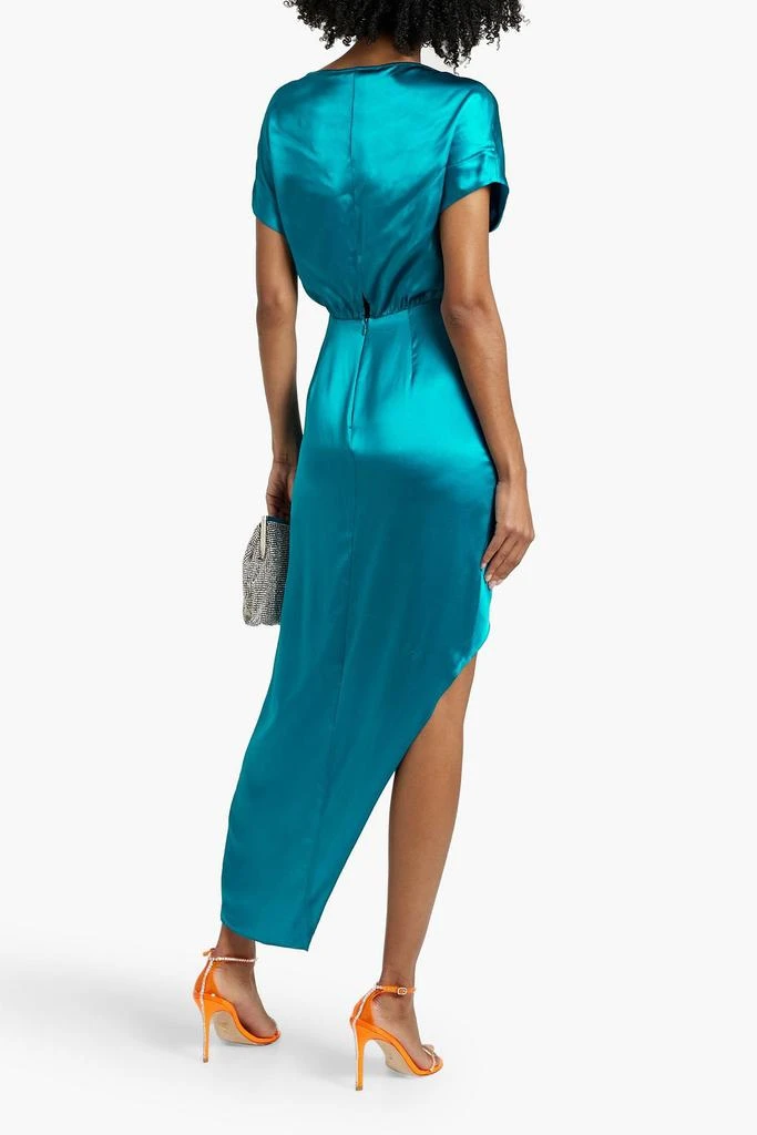 Michelle Mason Wrap-effect silk-satin midi dress 3