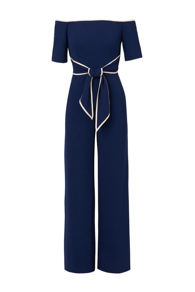 Adrianna Papell Knit crepe tie jumpsuit 1