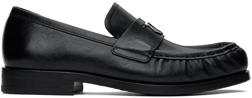 Salvatore Ferragamo Black Gancini Ornament Penny Loafers 1