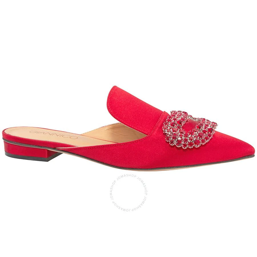 GIANNICO Ladies Crystal-embellished Woven Slippers 1