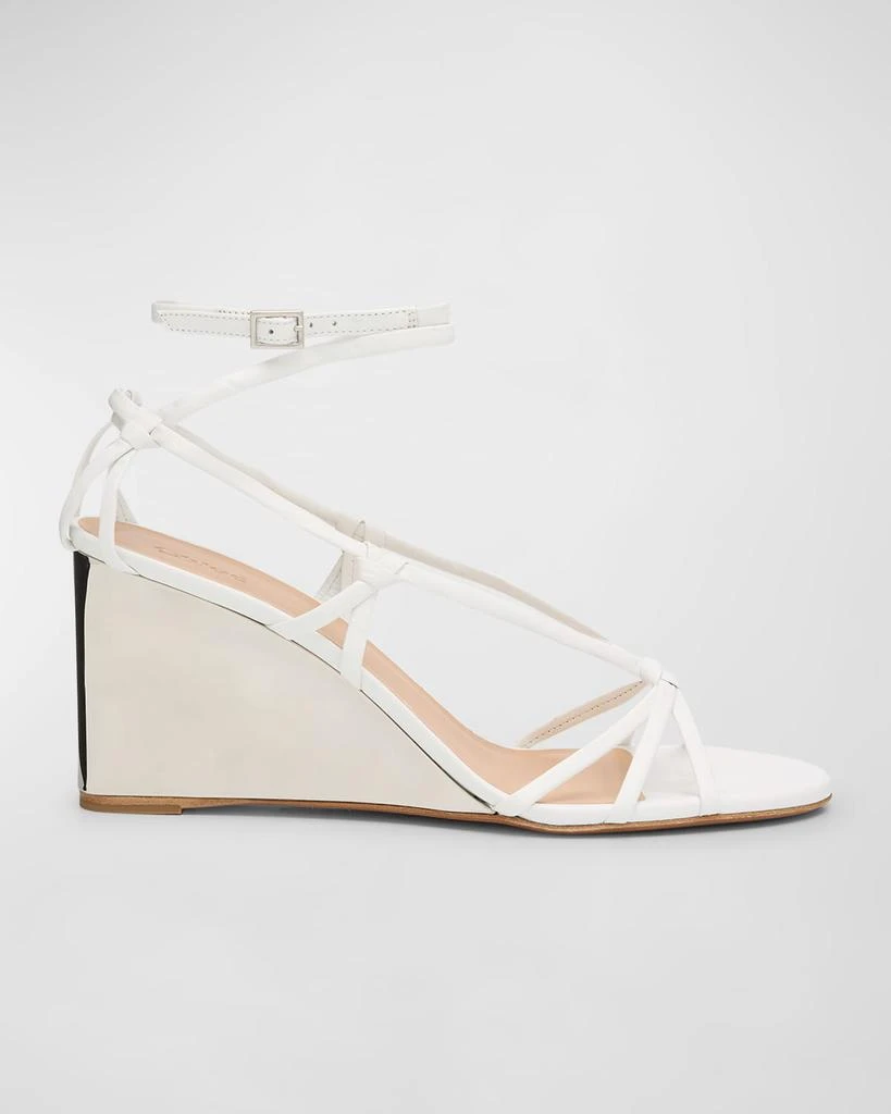 Chloé Rebecca Leather Strappy Wedge Sandals 1