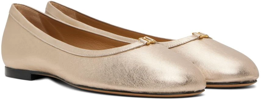 Chloé Gold Marcie Ballerina Flats 4